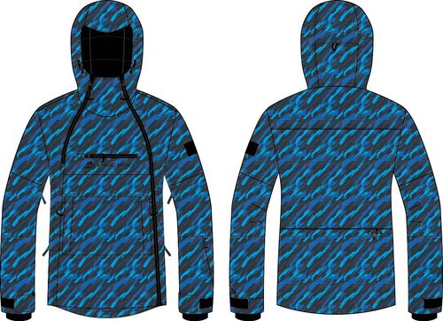 Men's Ski Jacket With Membrane ALPINE PRO GHAD Electric Blue Lemonade Variant PA