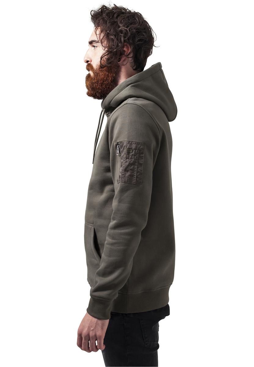 Sudoare Bomber Hoody de măsline