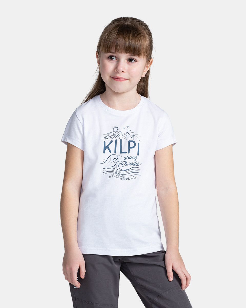 Levně Dívčí triko Kilpi MALGA-JG Bílá