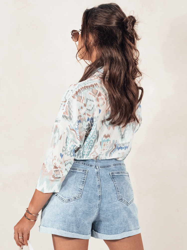 Spodenki damskie jeansowe DENIMCUTS niebieskie Dstreet