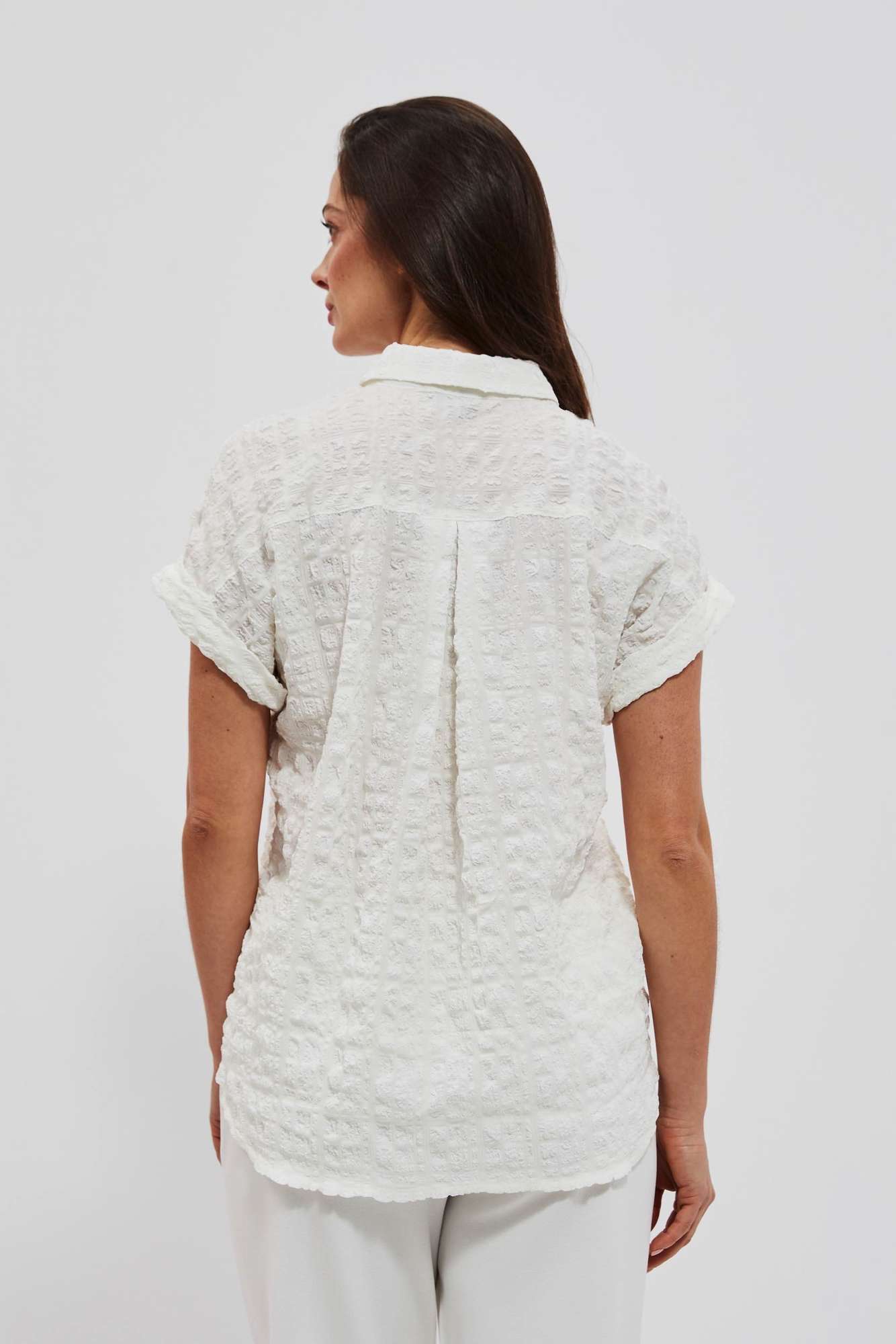 WOMEN'S SHIRT L-KO-4022 WHITE