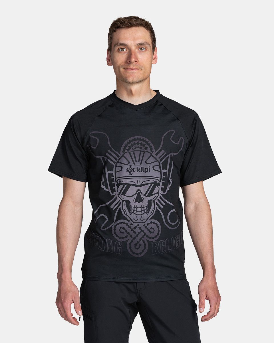 Men's functional MTB T-shirt KILPI REMIDO-M Black