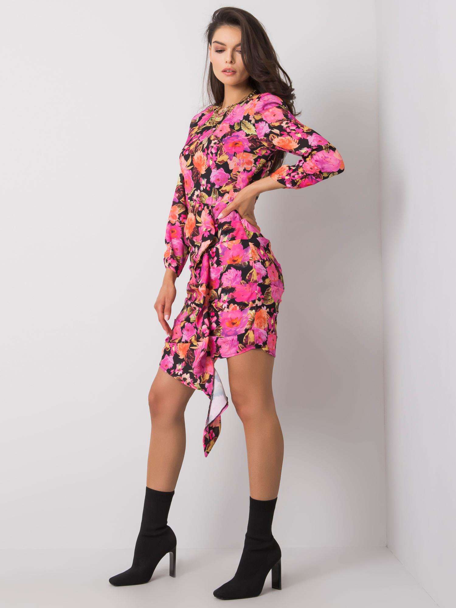 RUE PARIS Rochie asimetrică roz