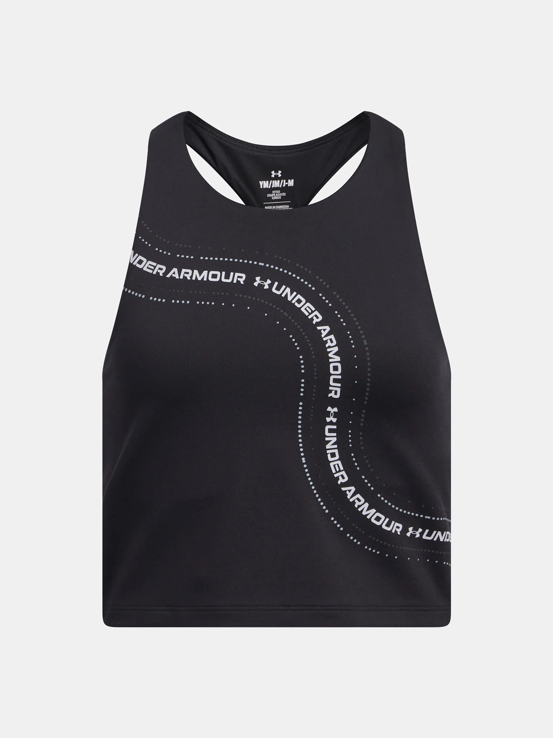 Girls tank top Under Armour G Motion Branded Crop Tank