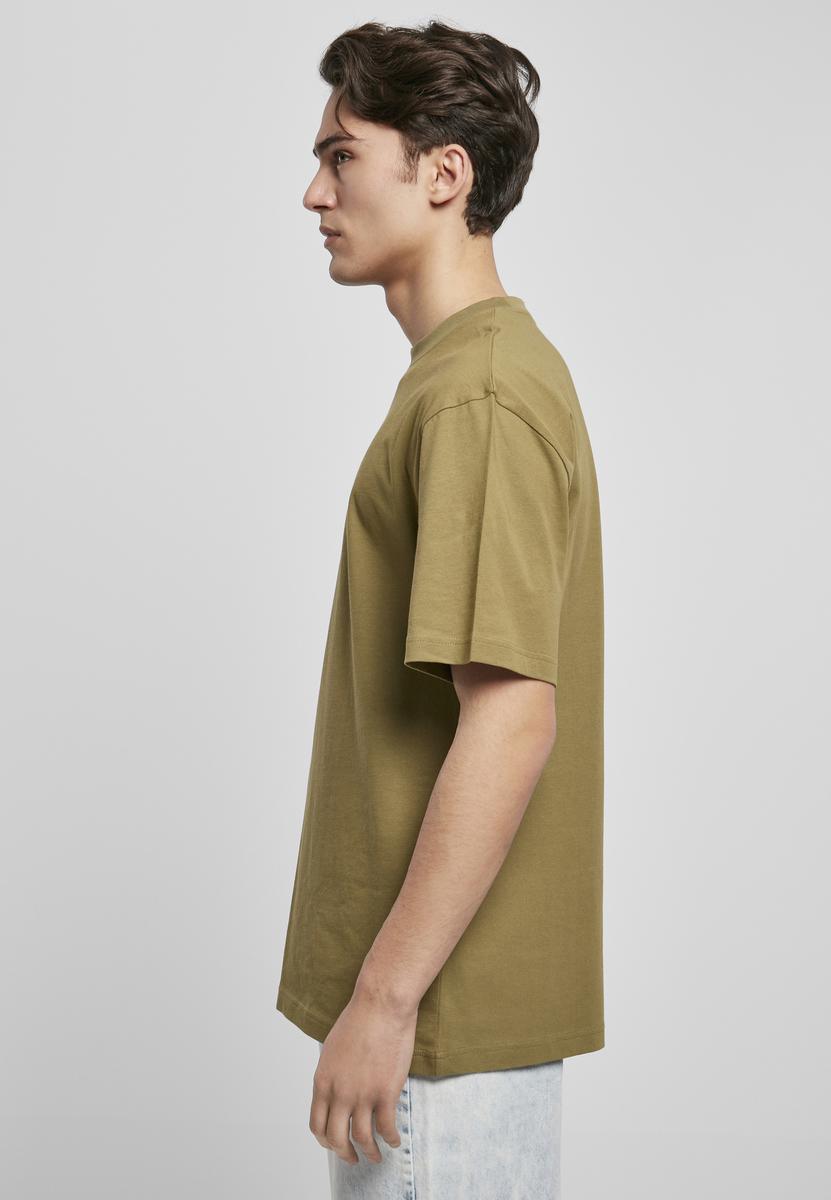 Tricou măsliniu supradimensionat