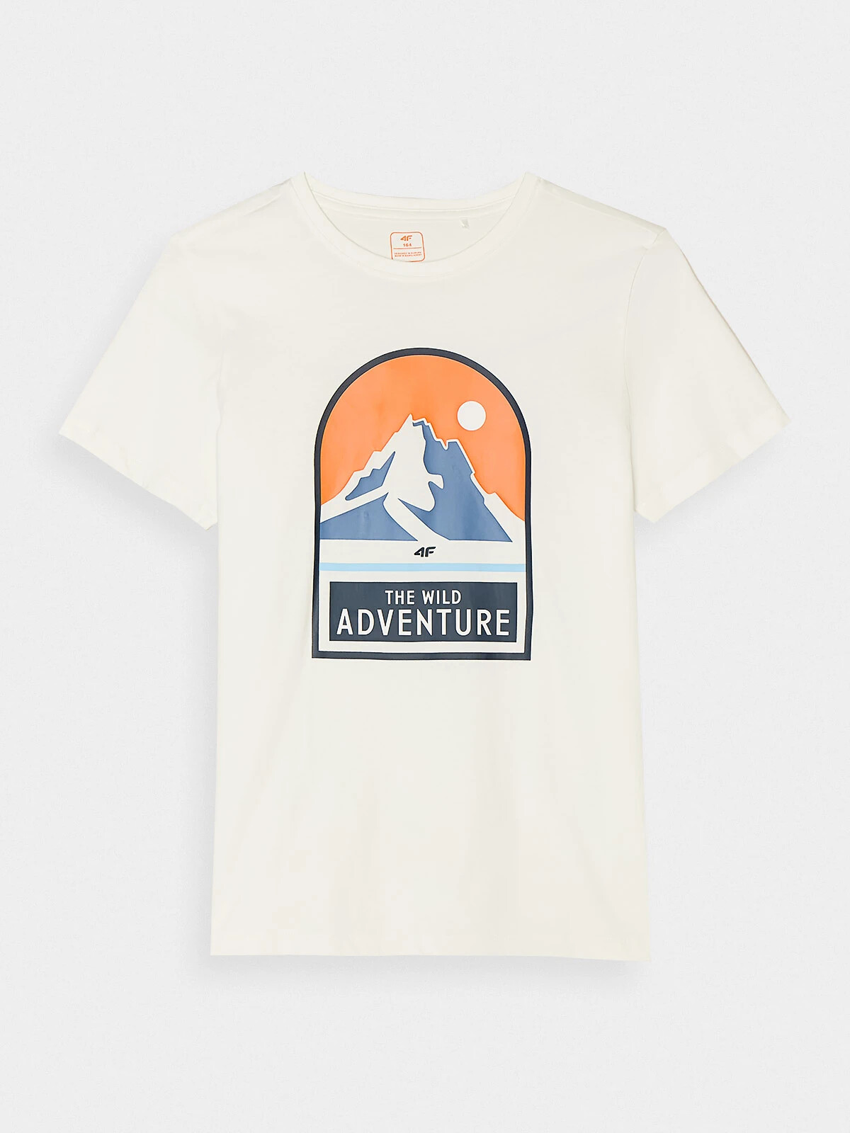 4F Organic Cotton T-Shirt for Boys - White