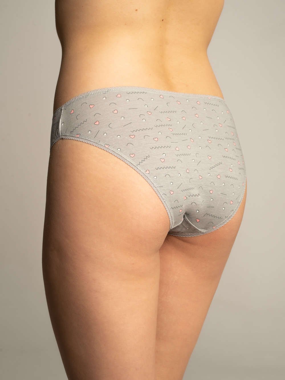Levně 3-balení Vzorované bavlněné kalhotky pro ženy