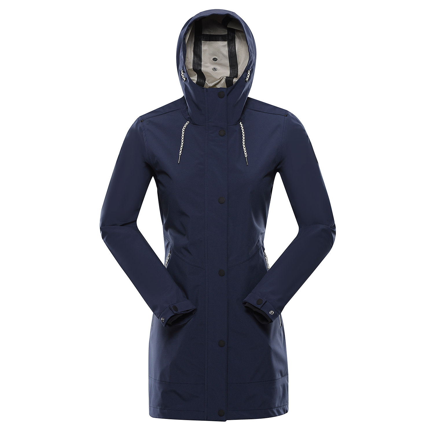 Dámsky nepremokavý kabát s PTX membránou ALPINE PRO PERFETA náladové indigo