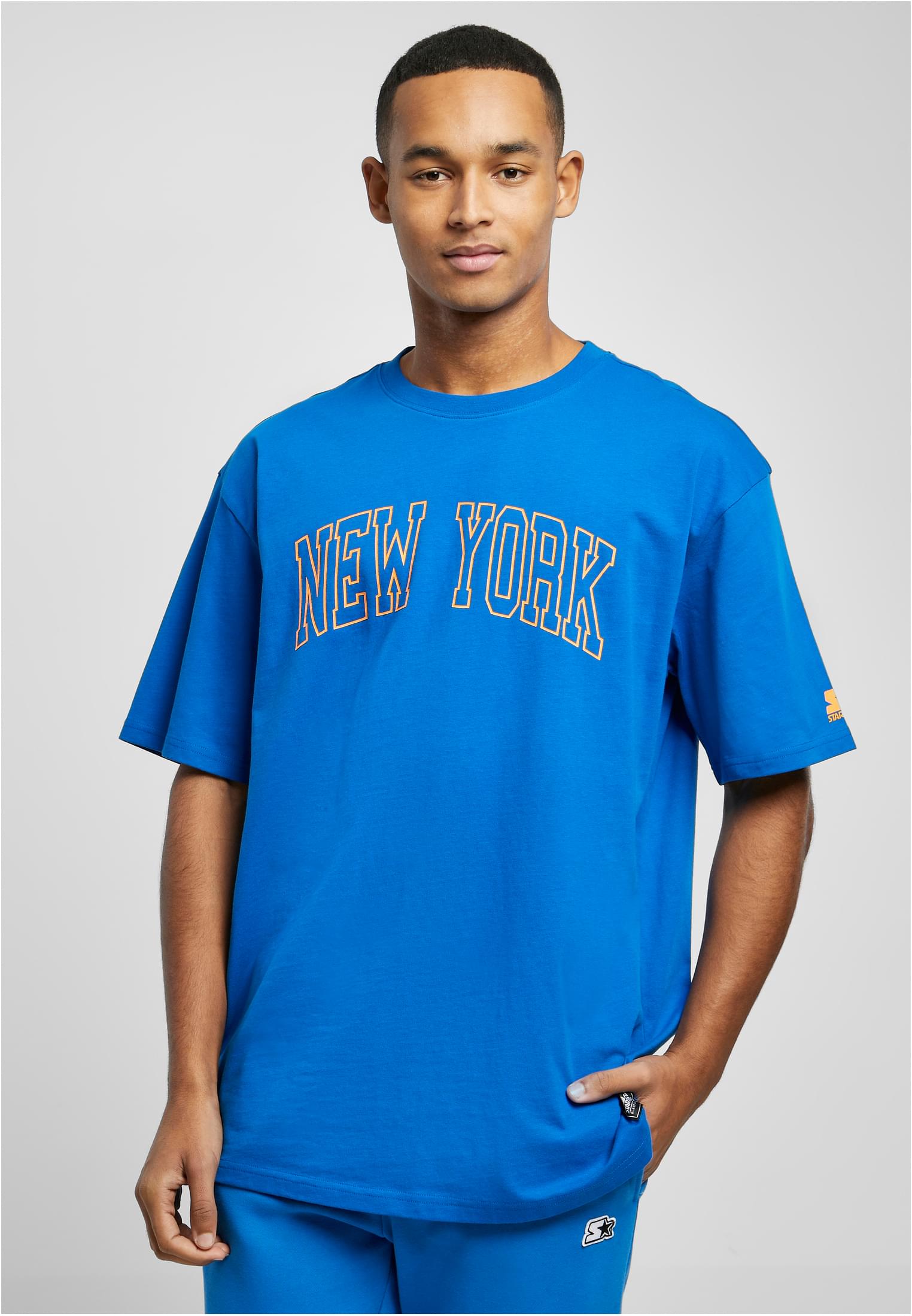 Levně Starter New York Tričko kobaltově modré
