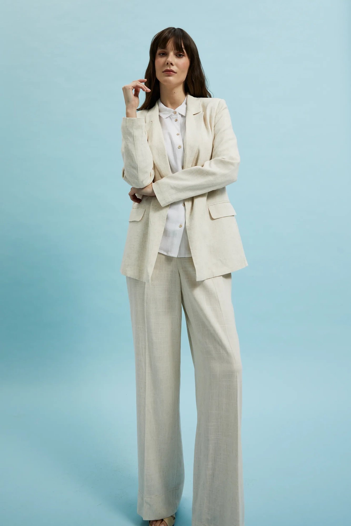 Women&#039;s blazer MOODO - light beige