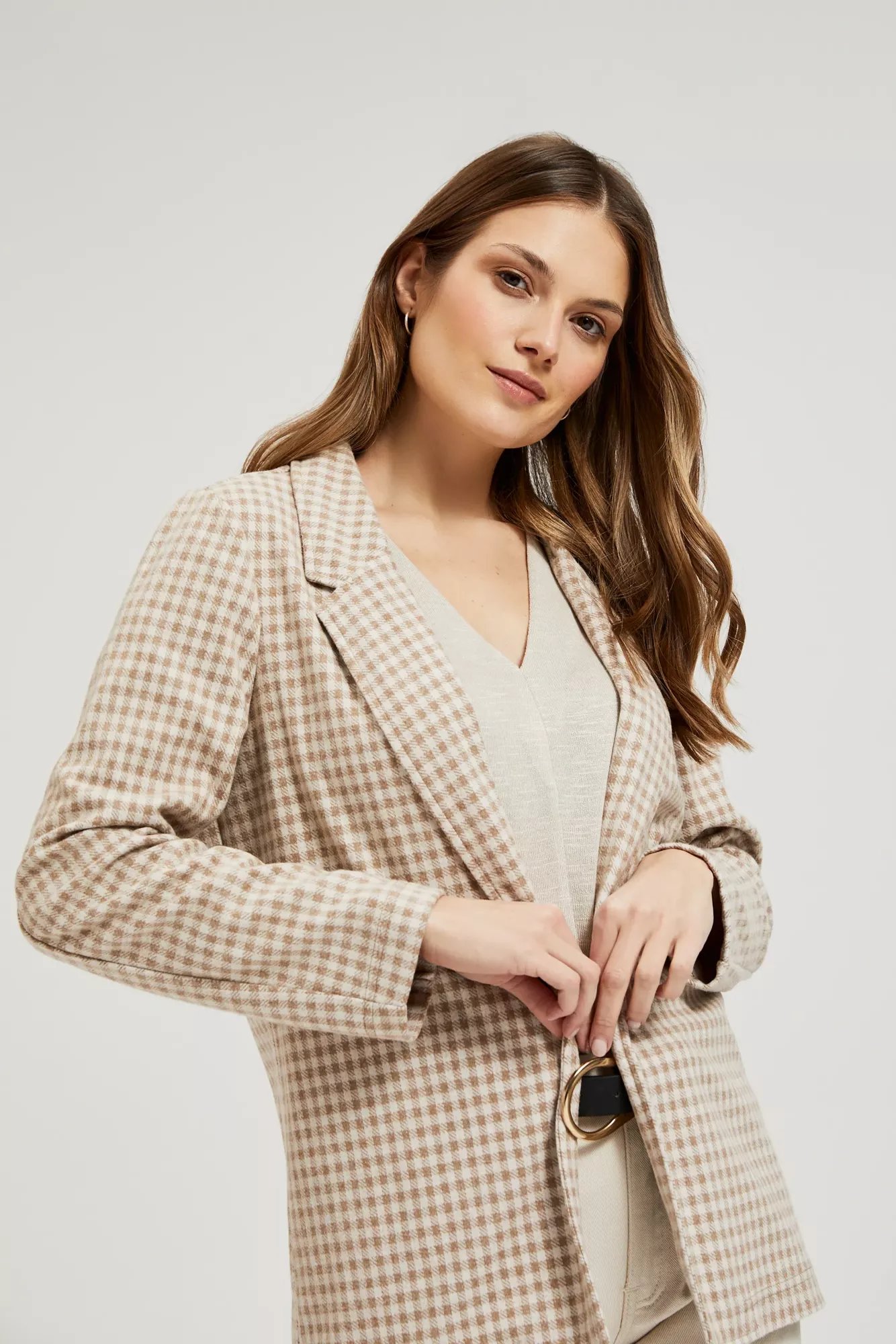 Marisse Women's Jacket L-Mr-4315 D.Brown