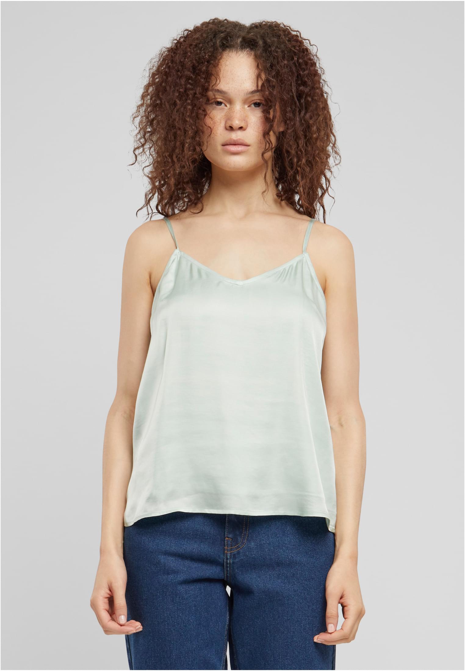 Women's Visse Satin Tank Top - Mint