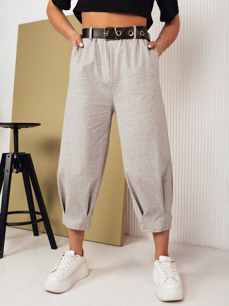BLAYS Women's Fabric Trousers - Grey Dstreet