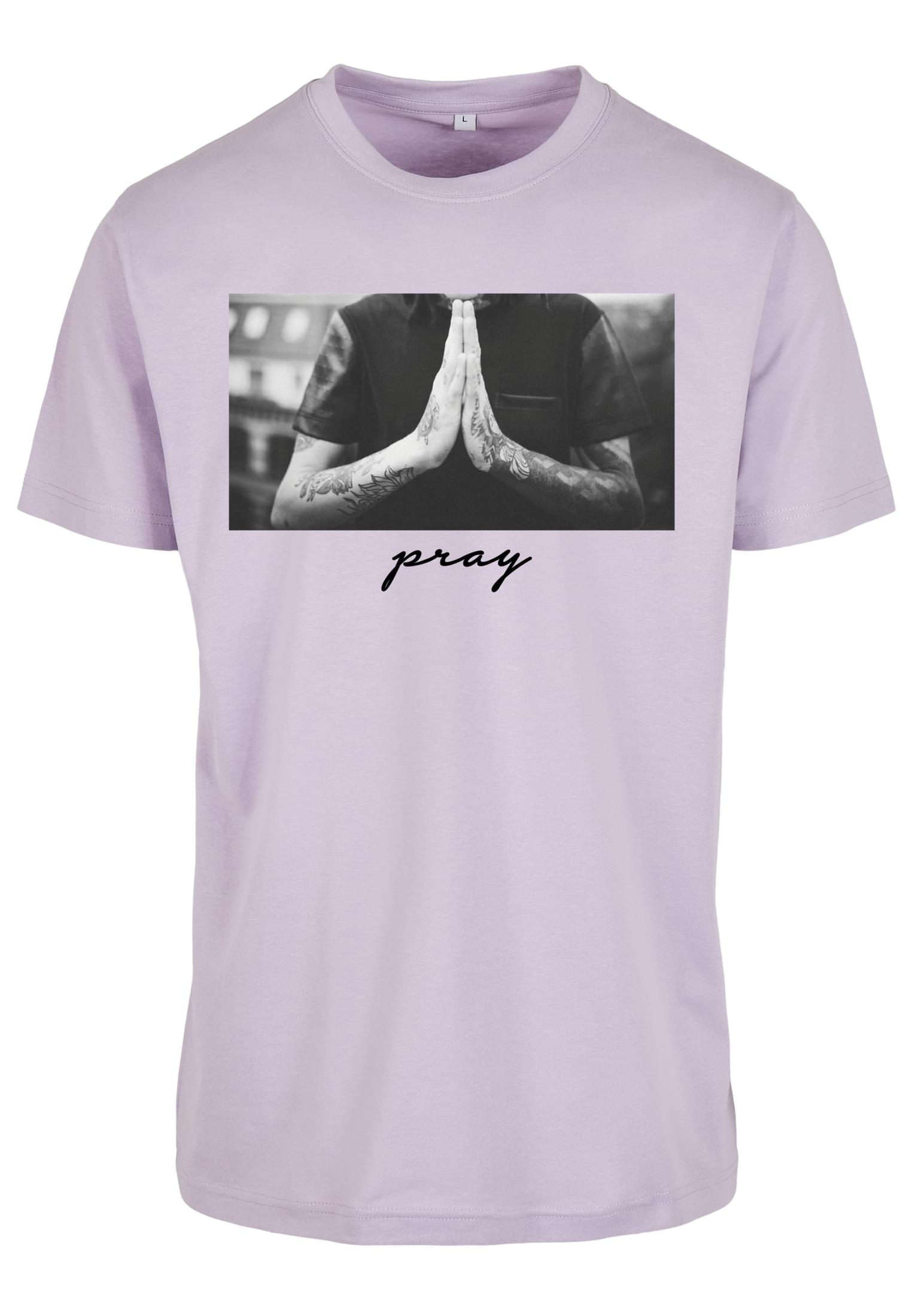 Levně Pánské tričko Pray - fialové