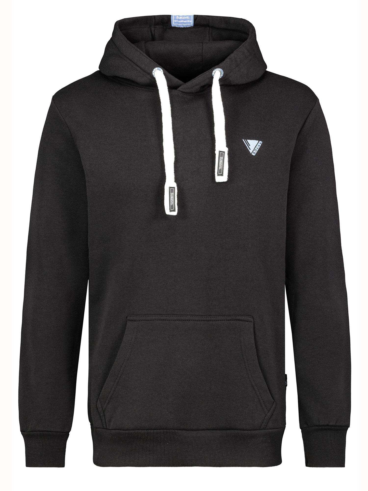 Black men's hoodie SUBLEVEL