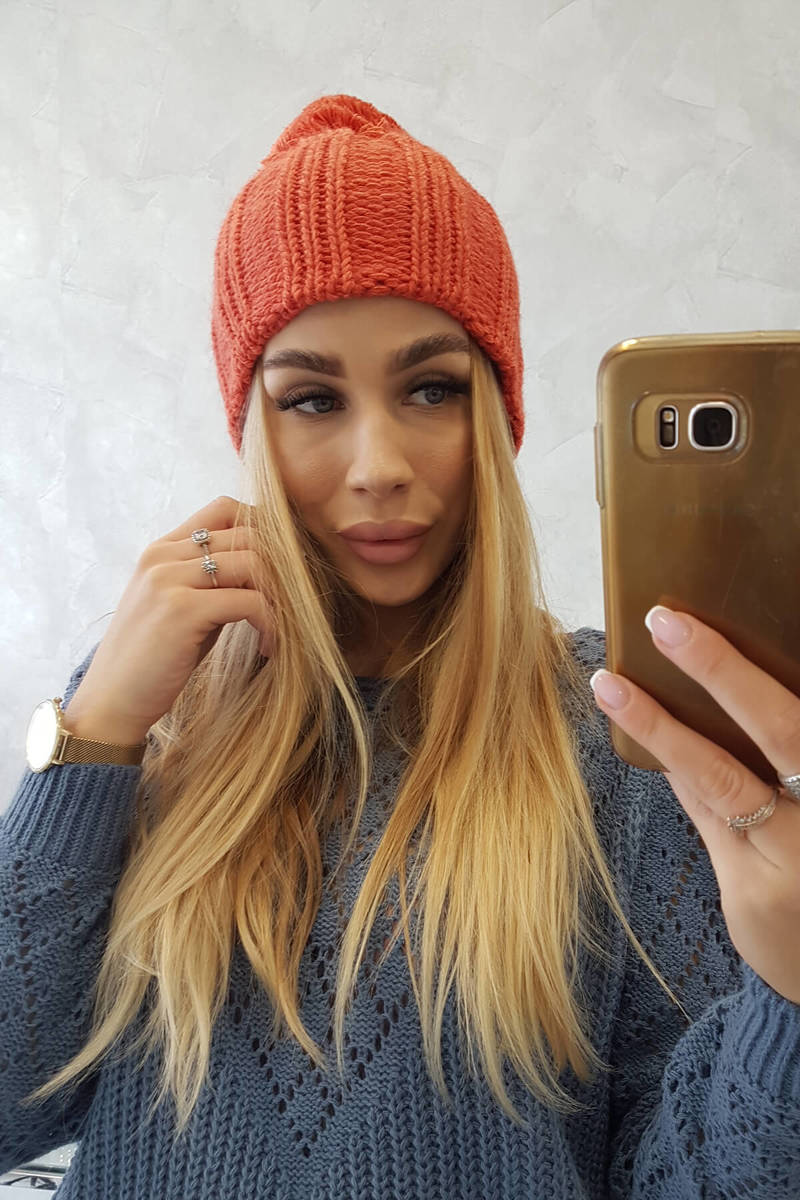 Beanie with fleece Idalia K284 foxy