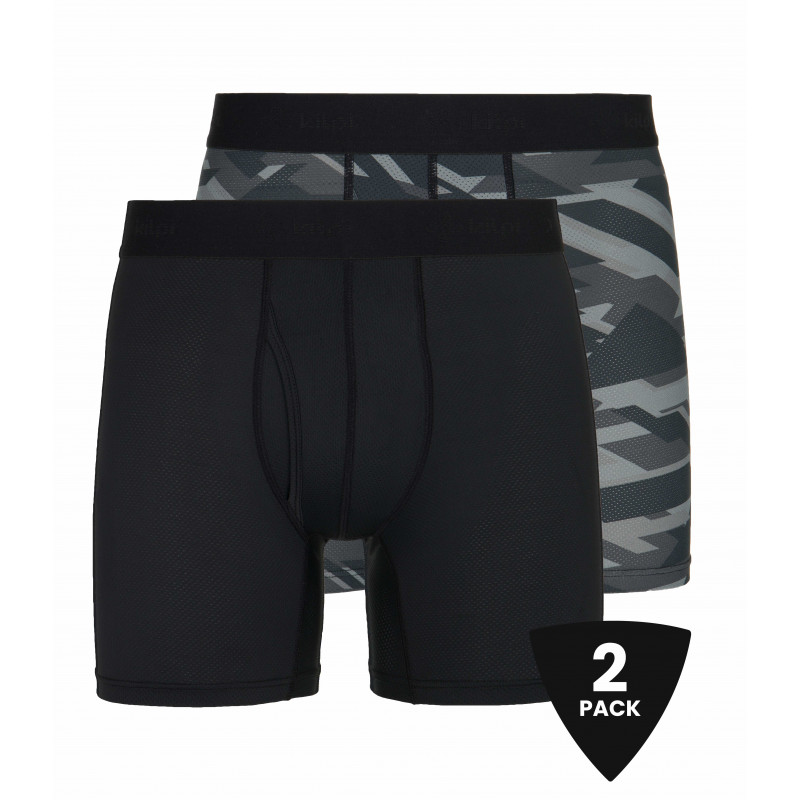 Men's functional boxers 2 pack KILPI NETT-M Black + Dark Grey