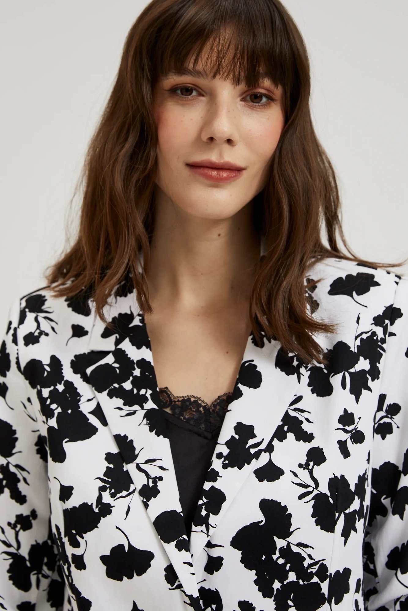 Marisse Women's Jacket L-Mr-4306 Black_White