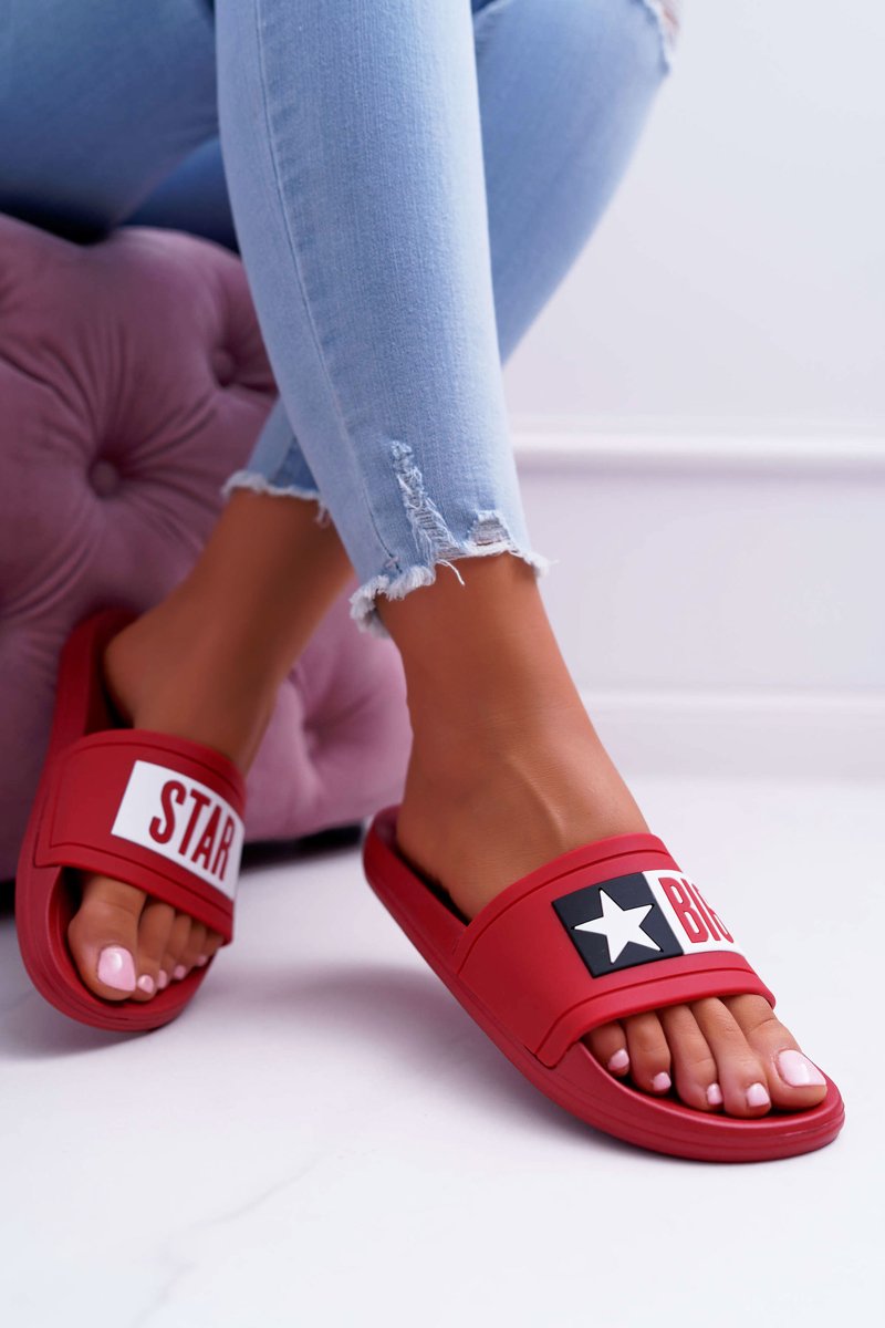 Papuci dama Big Star Contrast logo