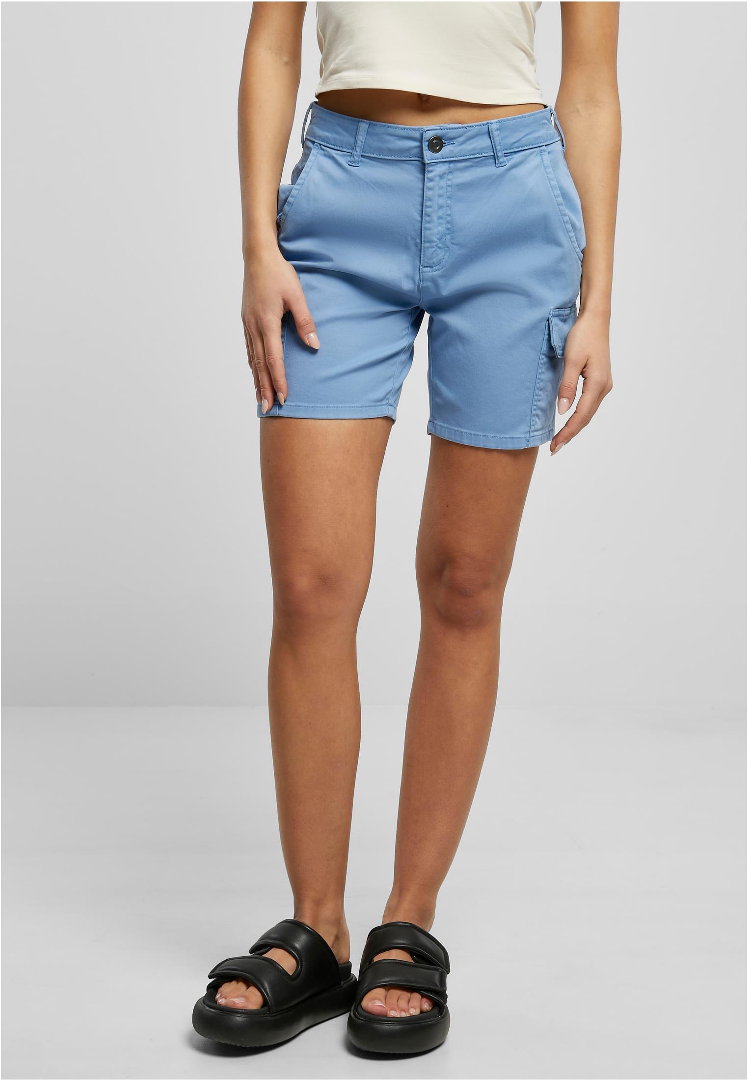 Women's High-waisted Cargo Shorts Horizontblue