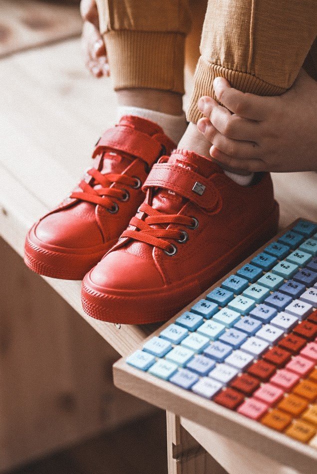 Kids classic sneakers Big Star - red