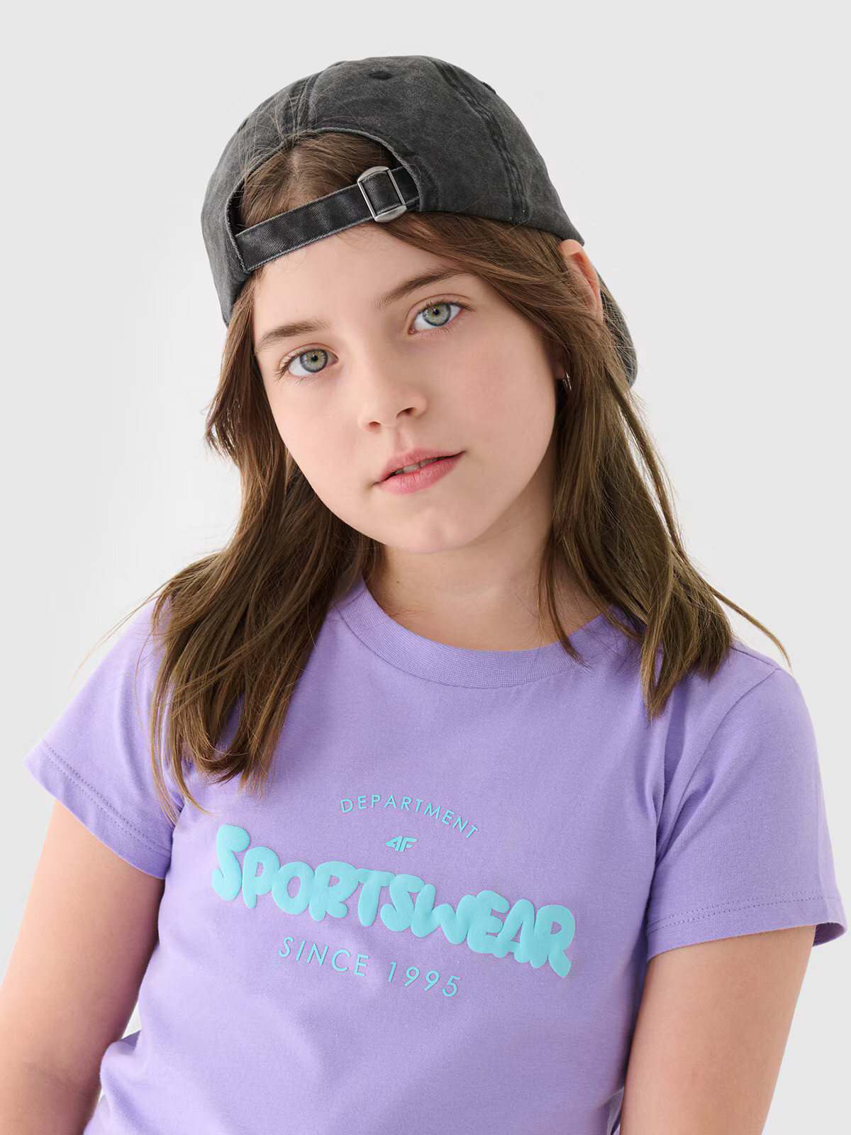 Girl's T-shirt with 4F print