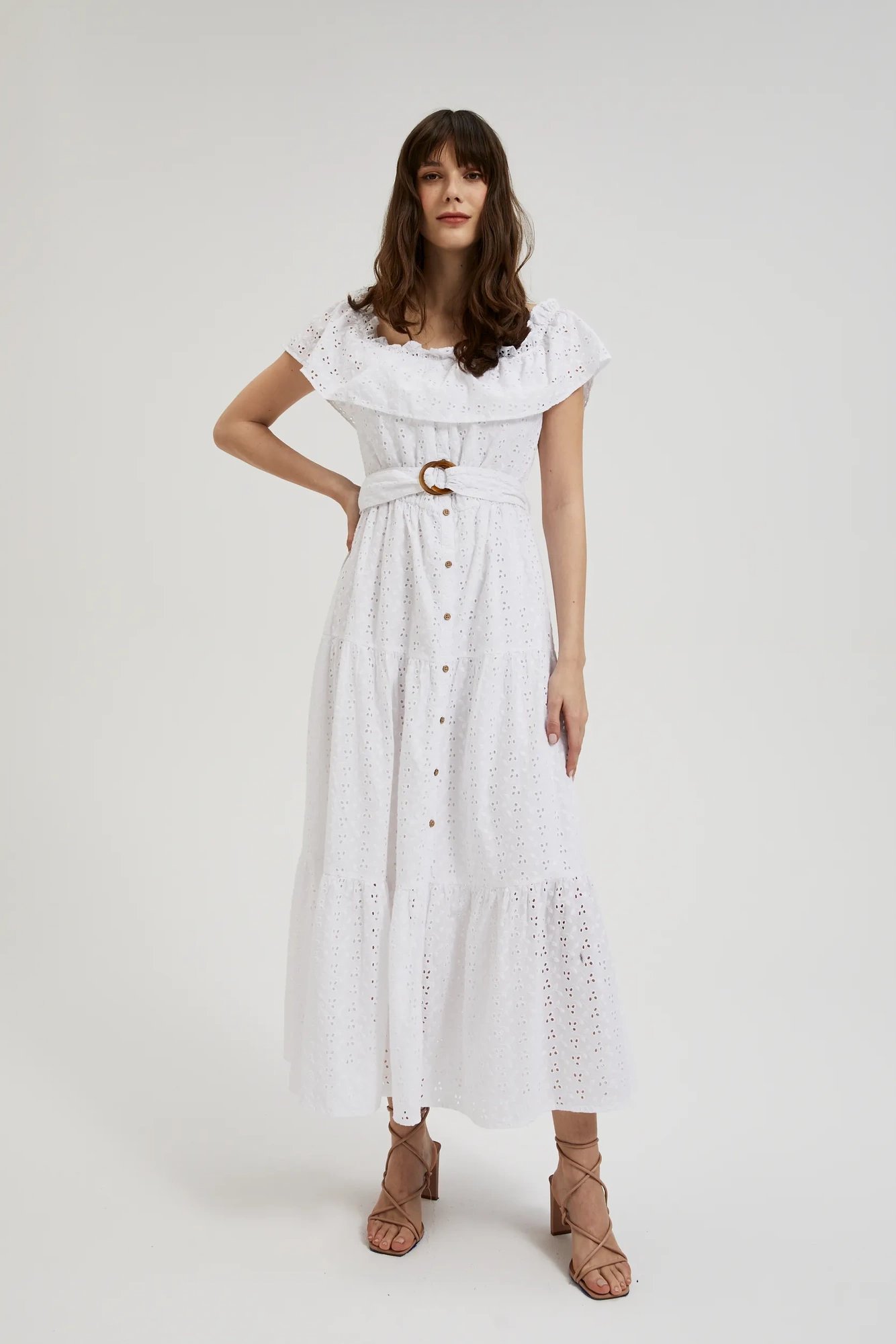 Marisse Women's Dress L-Su-4341 White