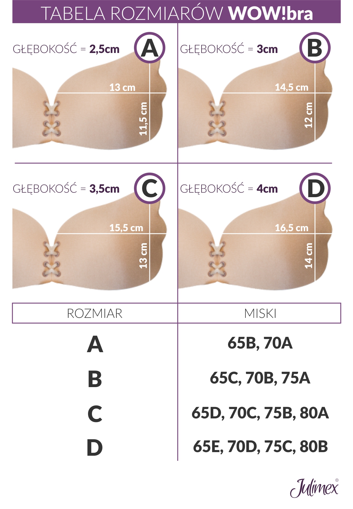 Sutien dama Julimex Wow!