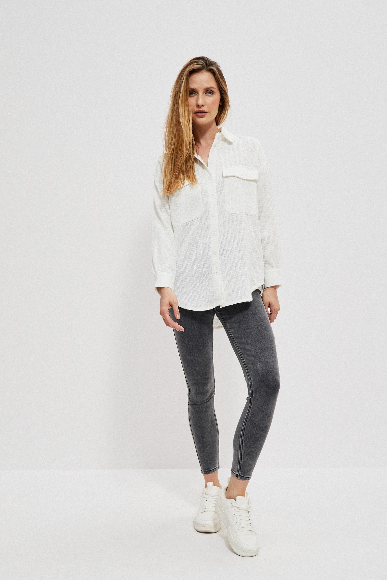 Textured fabric shirts