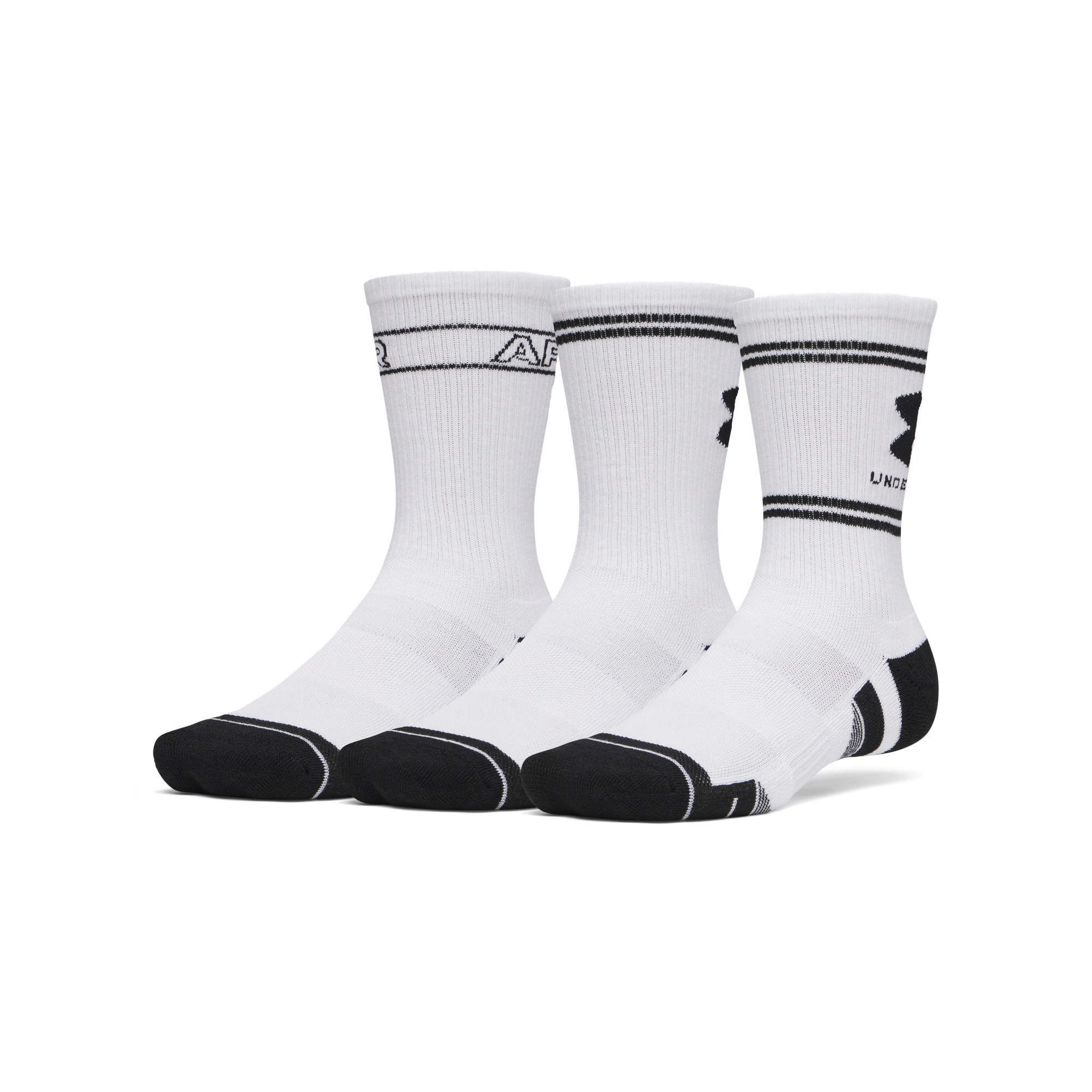 Under Armour New Perf Tech Nov 3pk Crw Socks
