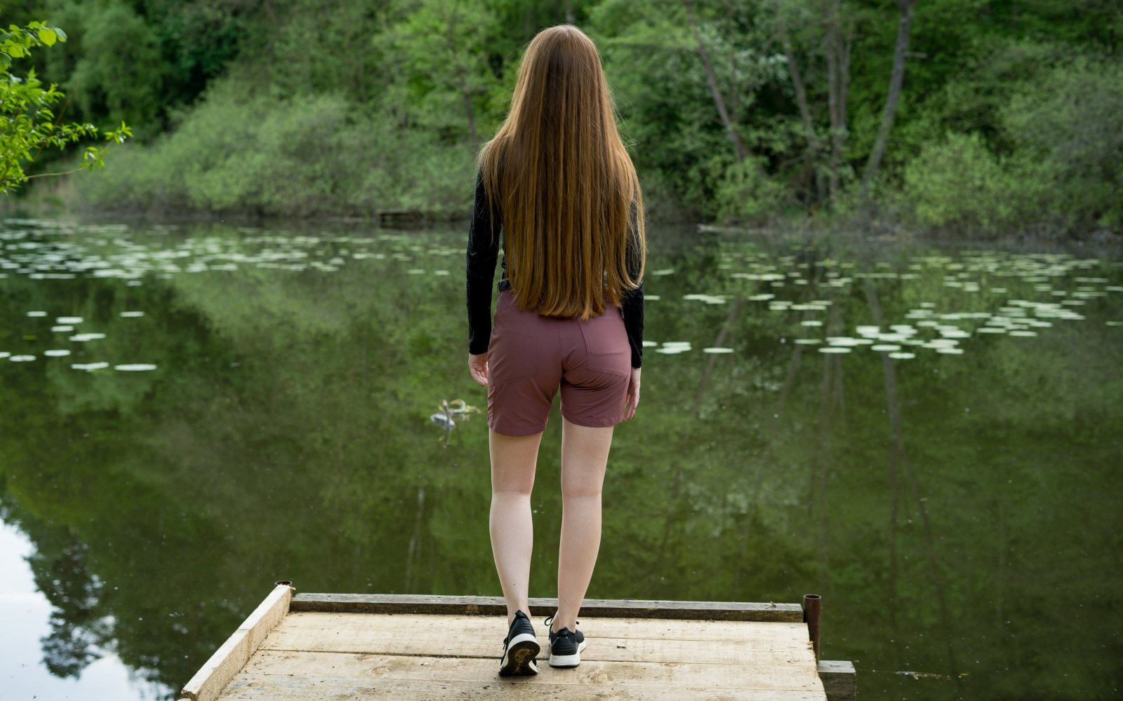 Women's shorts HUSKY Kimbi L tm. Burgundy