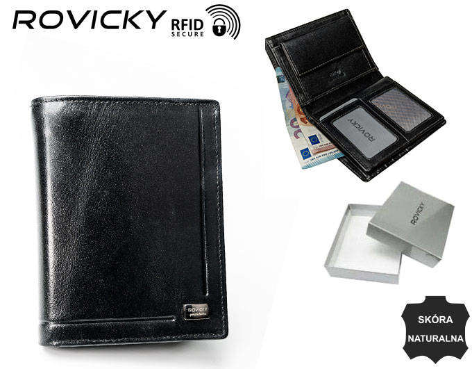 Levně Kožená peněženka ROVICKY RFID
