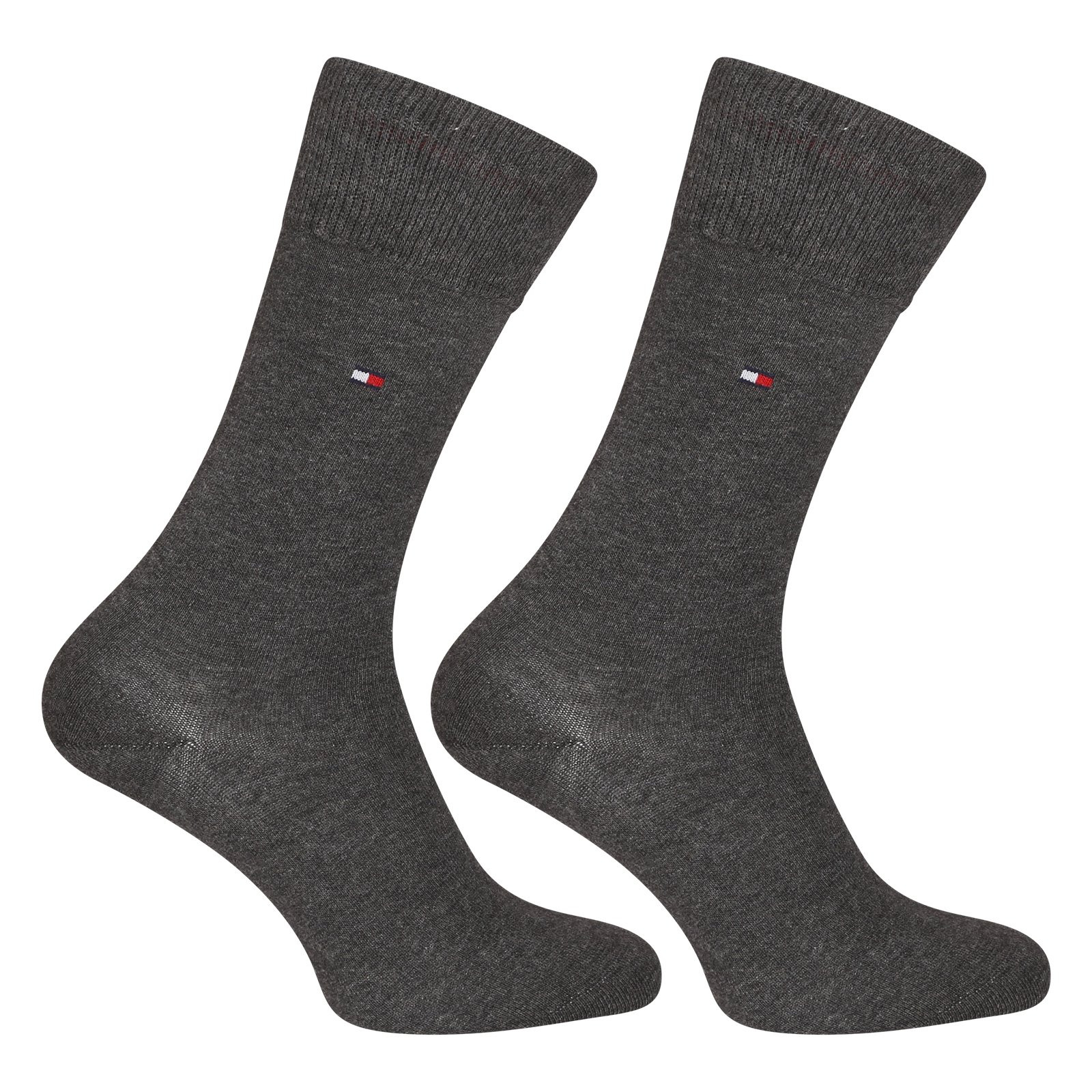 Levně 2PACK pánské ponožky Tommy Hilfiger vysoké šedé