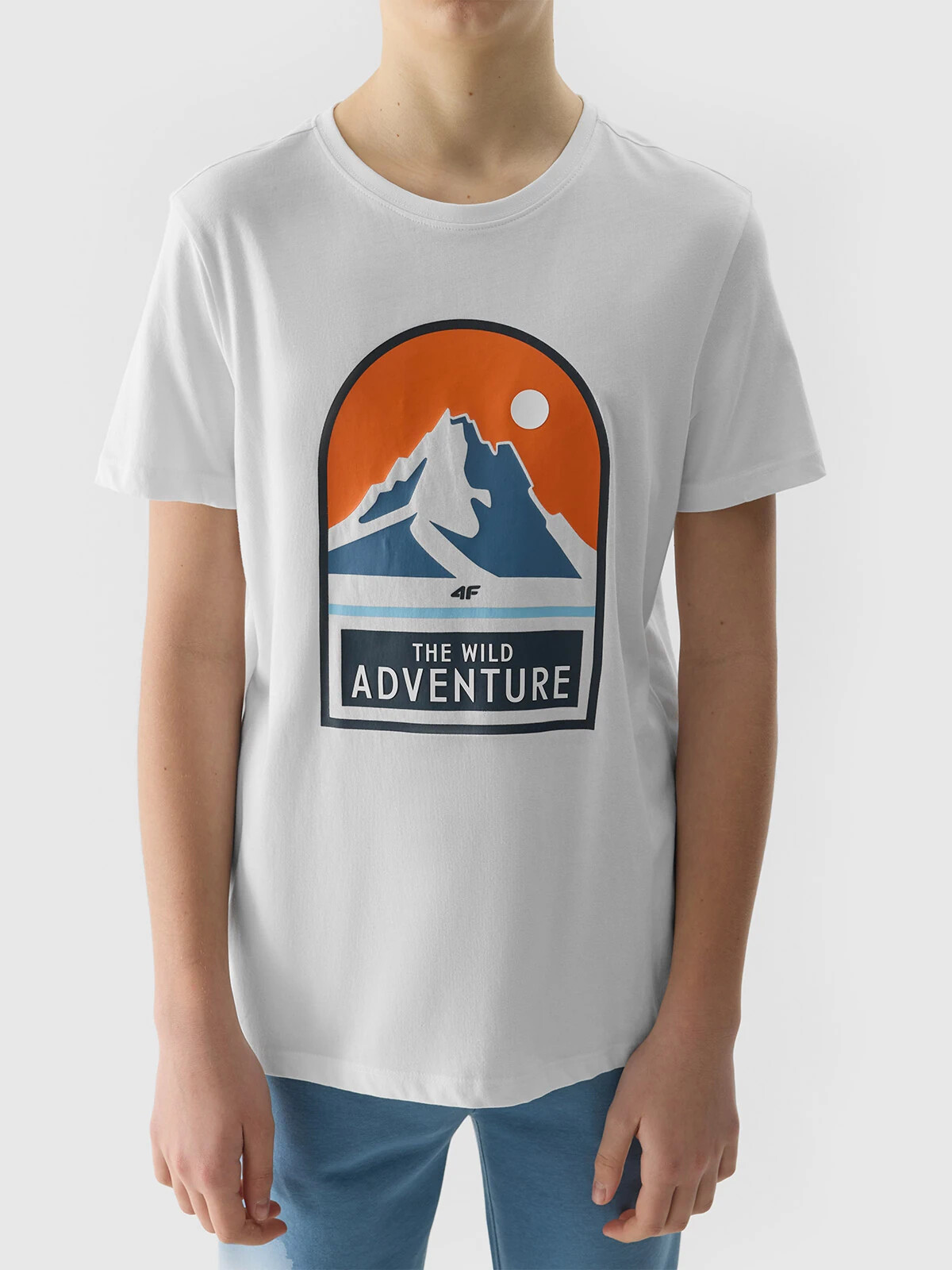 4F Organic Cotton T-Shirt for Boys - White