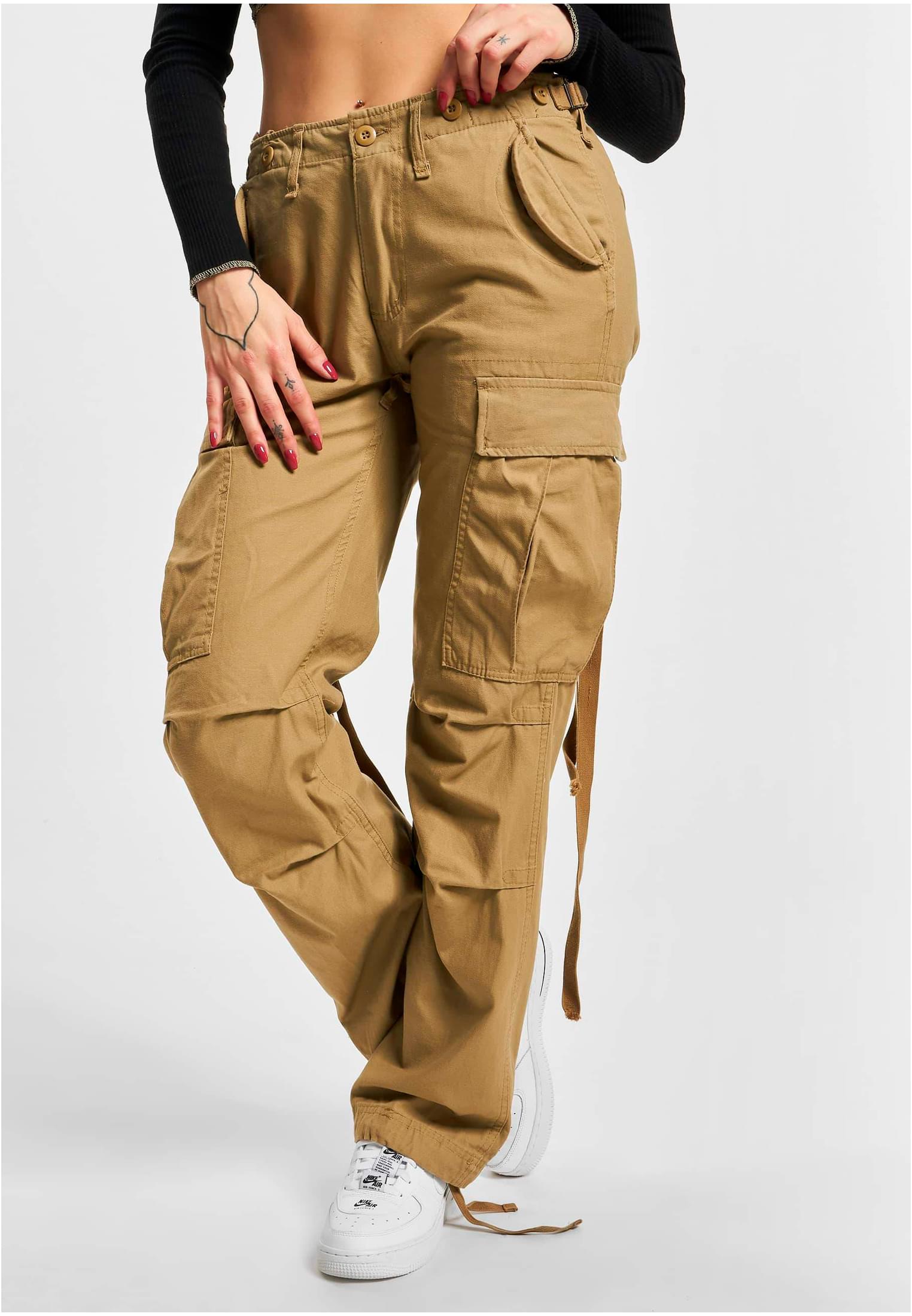 Women's Camel Pants M-65 Cargo Pants