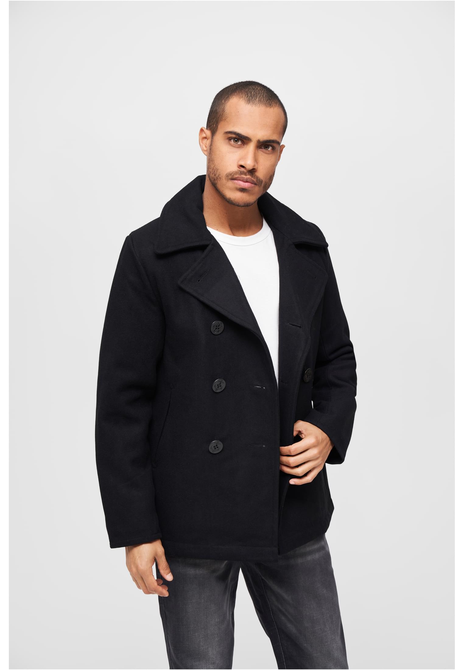 BRANDIT KABÁT Pea Coat Černá Velikost: 3XL