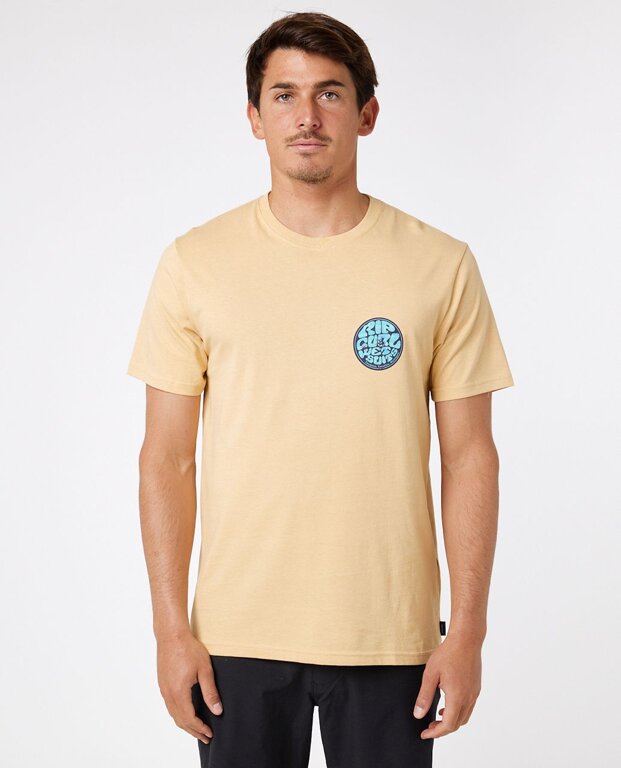 Rip Curl T-Shirt PASSAGE TEE Washed Yellow