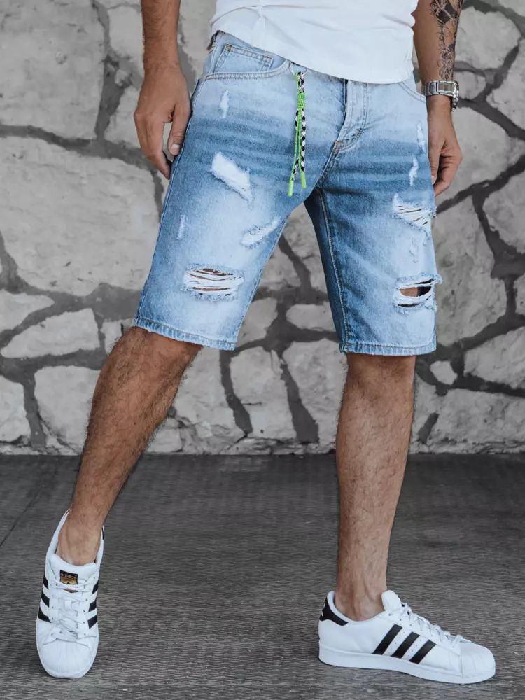 Spodenki męskie jeansowe niebieskie Dstreet