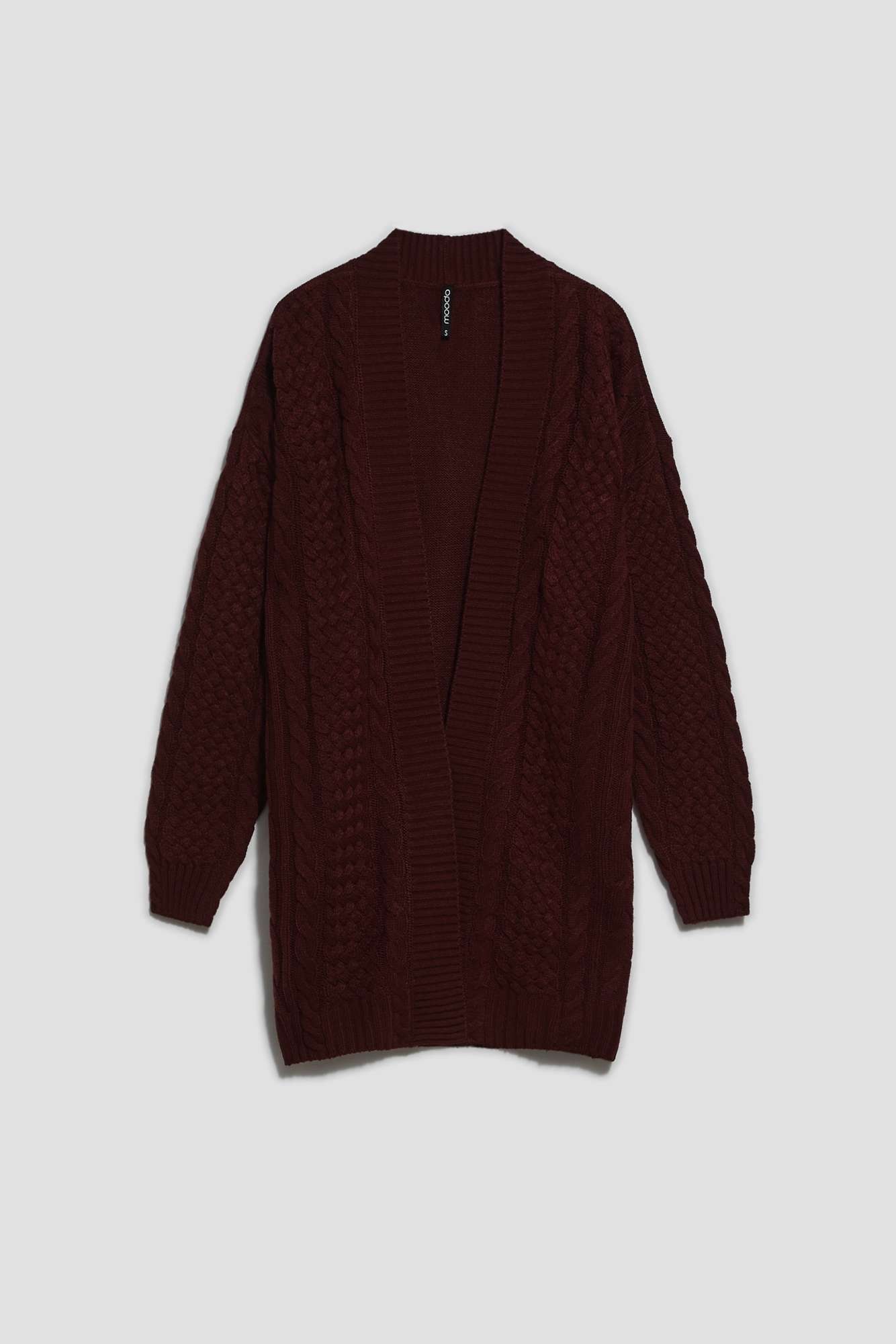 Marisse Long Chestnut Cardigan