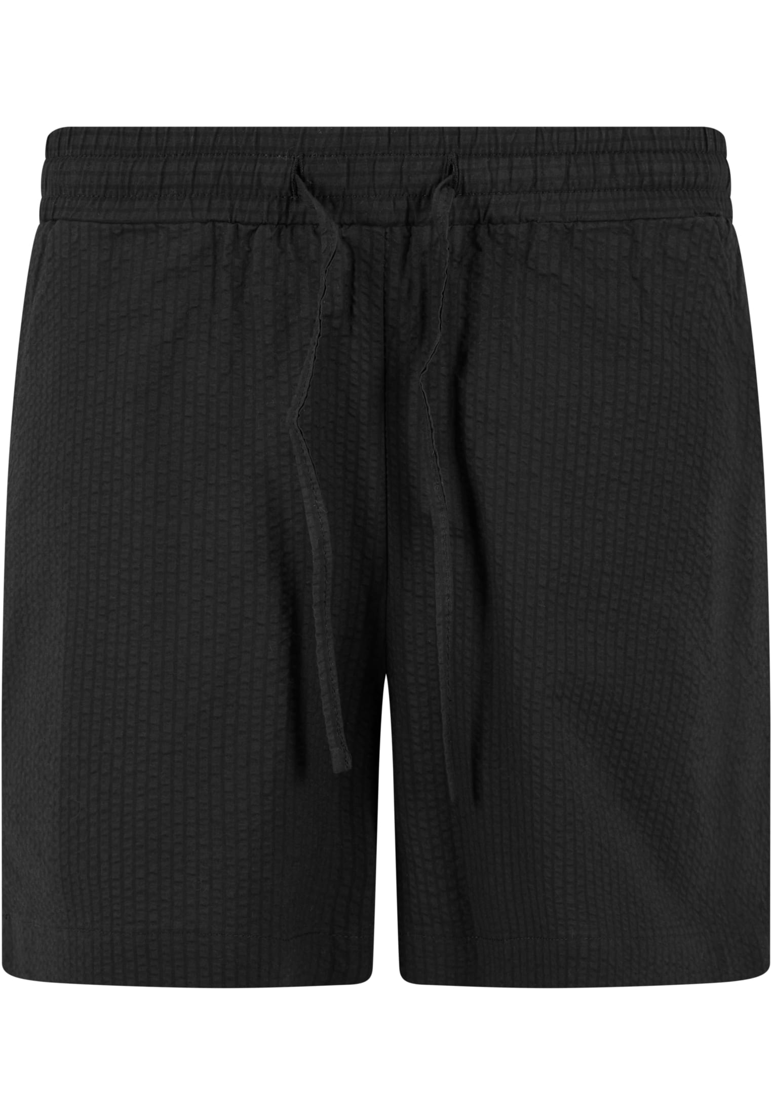 Women's Seersucker Shorts - Black