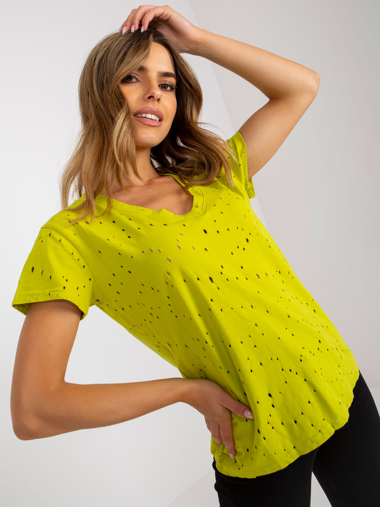 T-shirt-FA-TS-6967.77P-lime Green