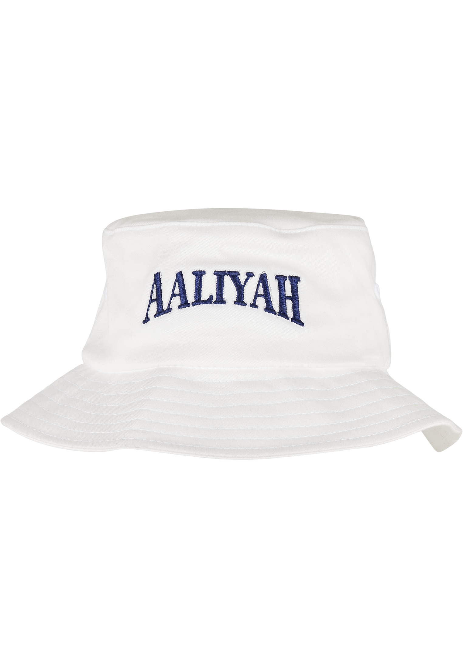 Aaliyah Logo Bucket Hat White