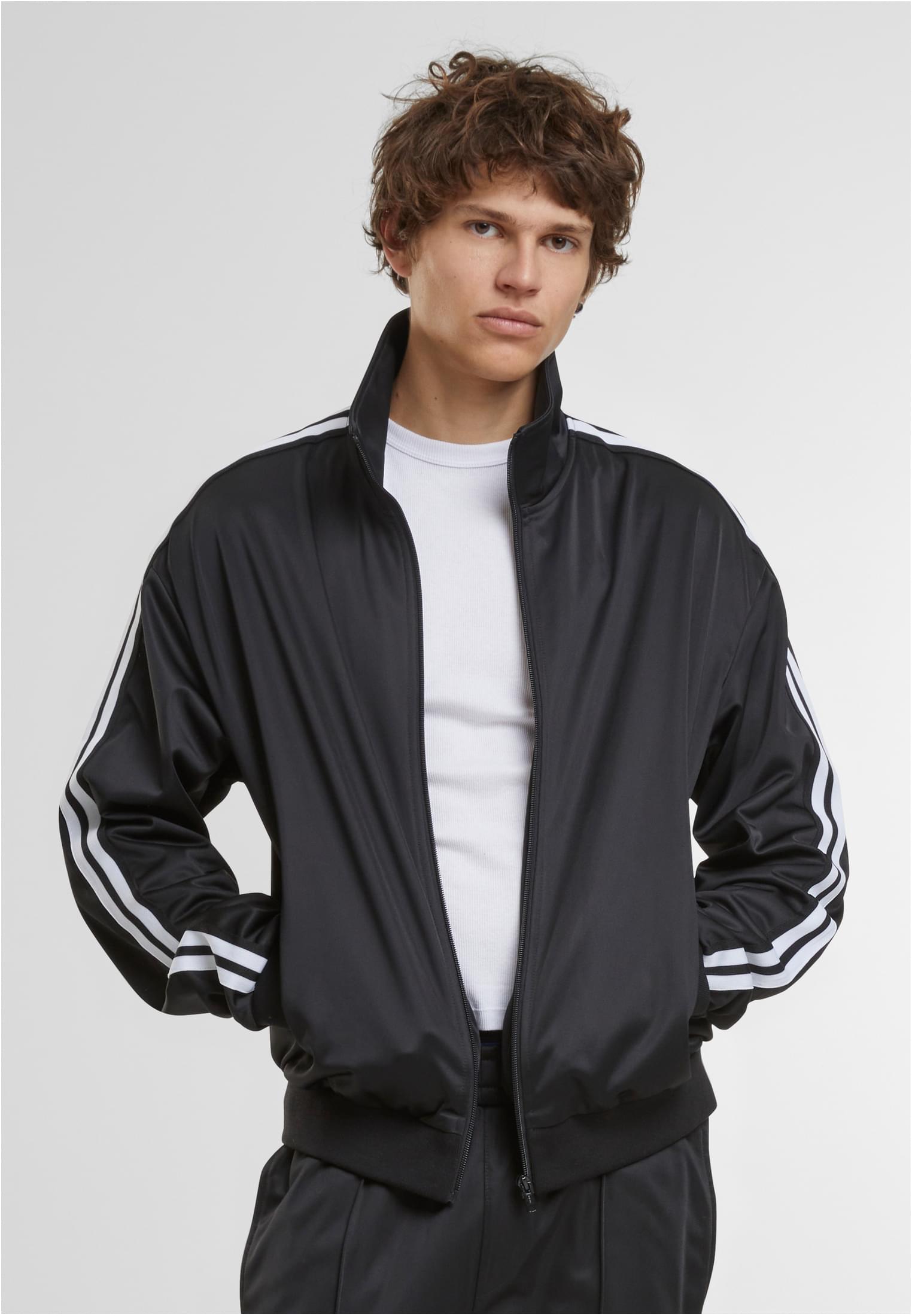 Men's Sports Jacket Retro Tricot Black