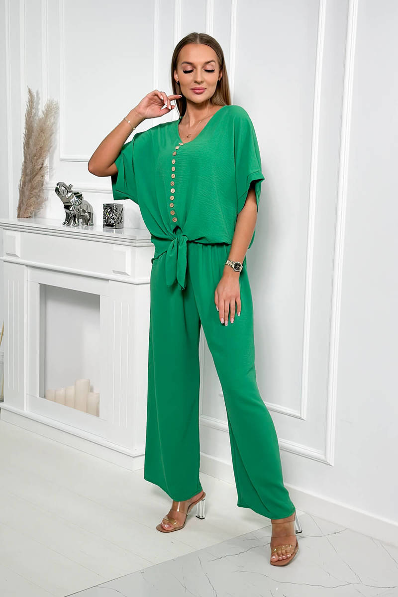 Set of blouses with trousers green