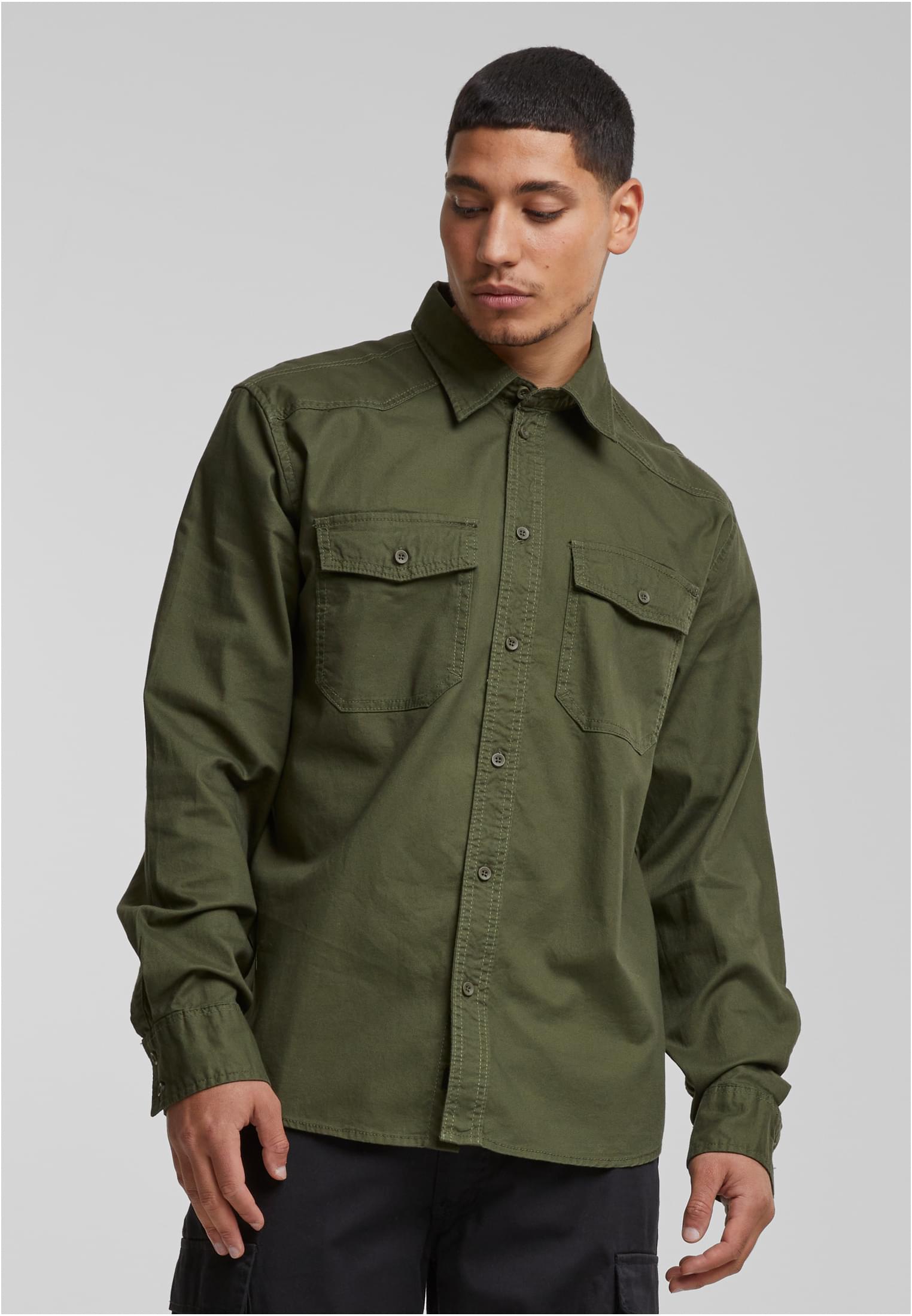 Flanellshirt Olive