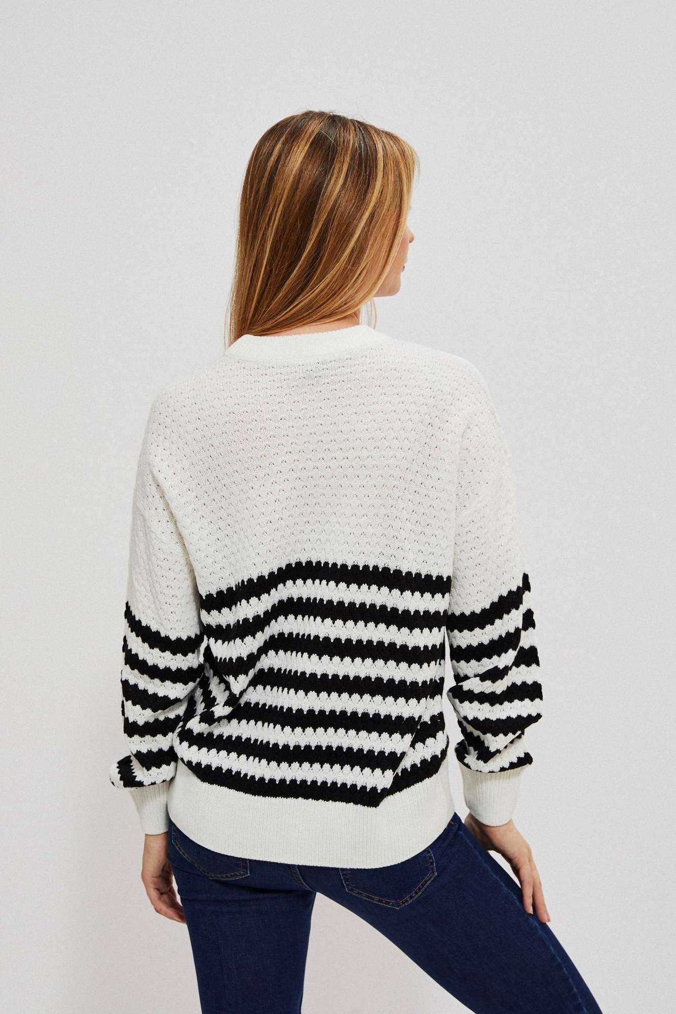 Marisse Sweater Z-Sw-3947 Off White_Black
