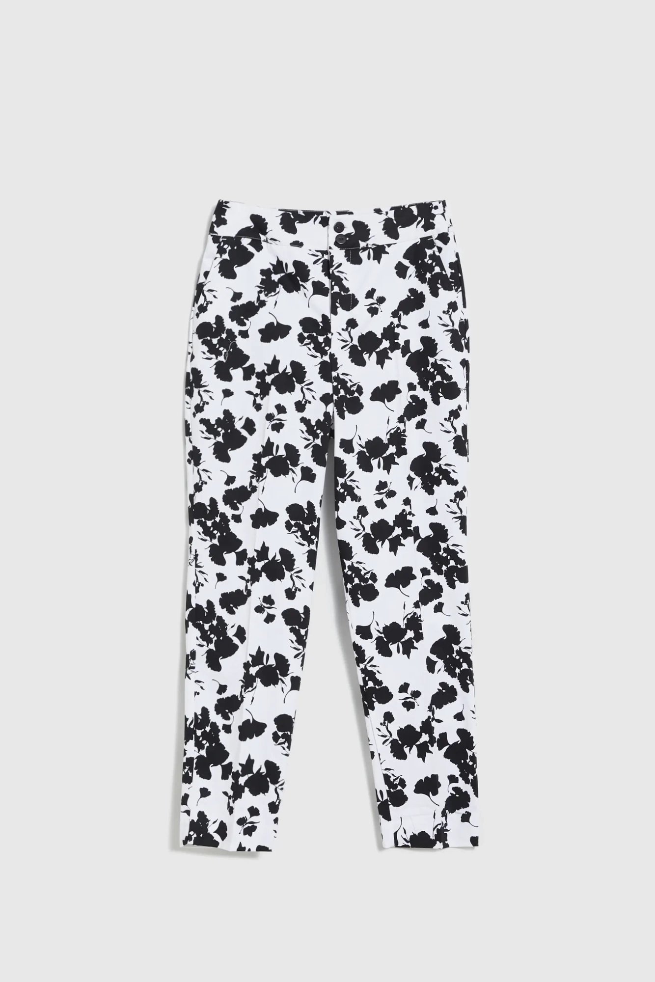 Women's patterned pants MOODO - black/white