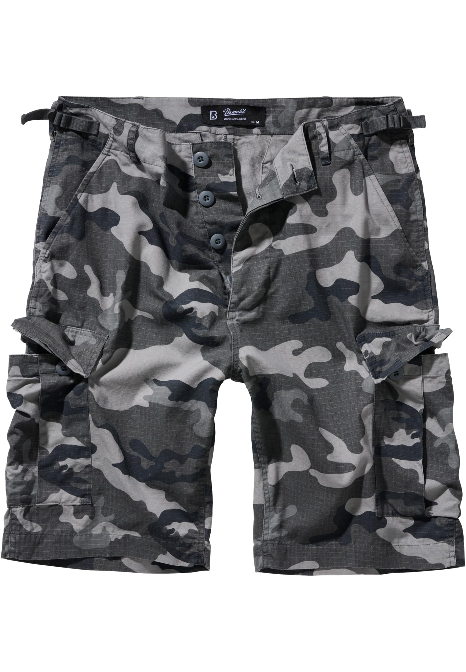 Men's BDU Ripstop Shorts - Grey/Camouflage im Sale-Brandit 1