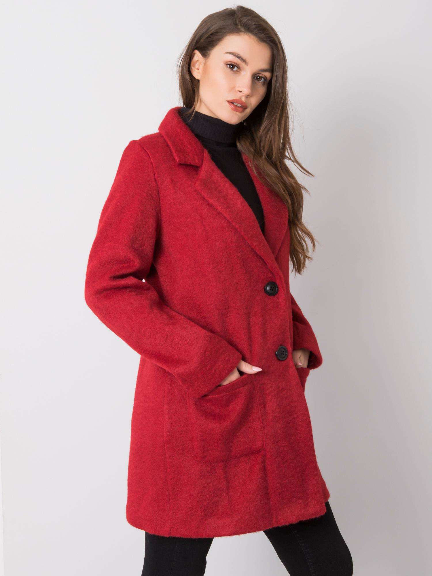 Dark red coat Clearance