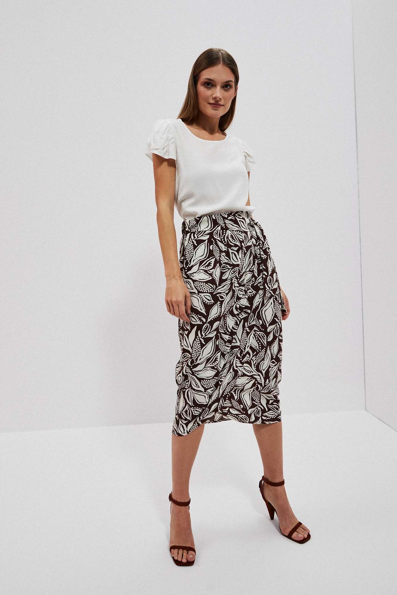 WOMEN&#039;S SKIRT L-SC-4014 D.OAK